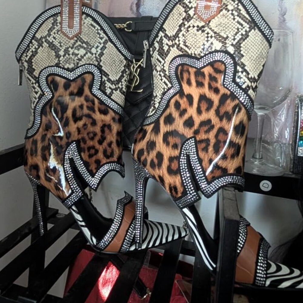 Cape Robbin Rhinestone Cowboy Boots - Picture 4 of 8